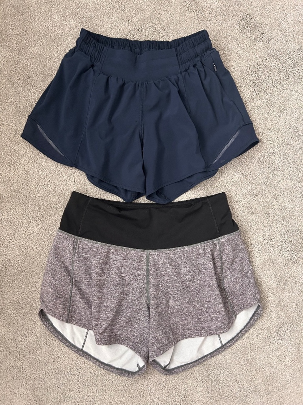 Two pairs Lululemon shorts size 2T and 4